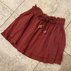 Cinched Tie Skirt